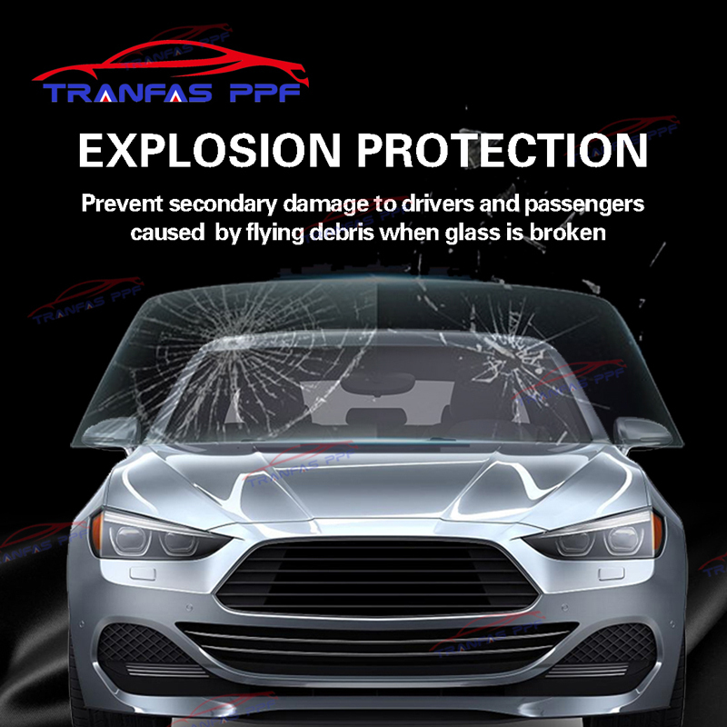 TPU Windshield Protection Film 8 mil UV Window Film High Hydrophobic Transparent Window Tint Film 1.52*15M