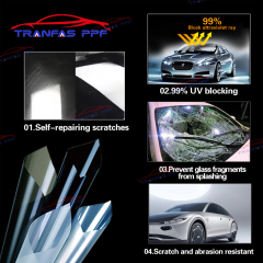 TPU Windshield Protection Film 8 mil UV Window Film High Hydrophobic Transparent Window Tint Film 1.52*15M