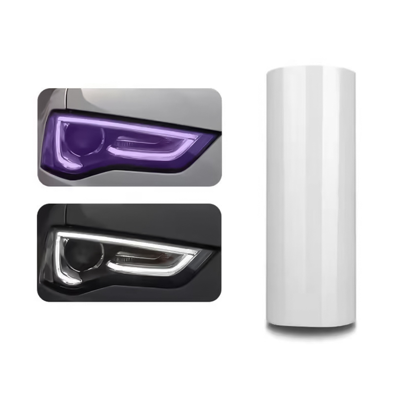 30CM*15M TPU Self Healing Anti Scratch Light Grey Headlight Film Light Black Taillight Dark Transparent TPU Lamp Film