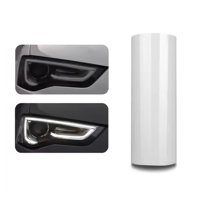 30CM*15M TPU Self Healing Anti Scratch Light Grey Headlight Film Light Black Taillight Dark Transparent TPU Lamp Film