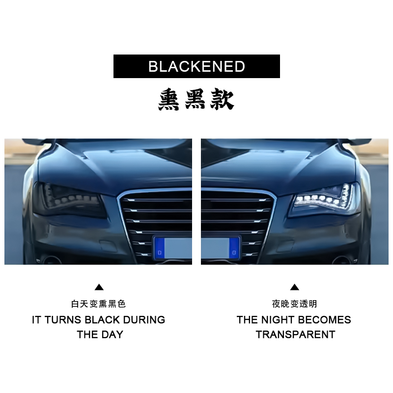 30CM*15M TPU Self Healing Anti Scratch Light Grey Headlight Film Light Black Taillight Dark Transparent TPU Lamp Film