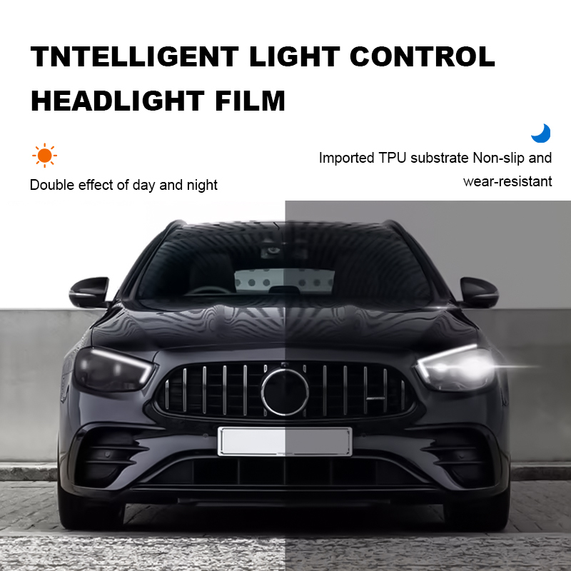 30CM*15M TPU Self Healing Anti Scratch Light Grey Headlight Film Light Black Taillight Dark Transparent TPU Lamp Film
