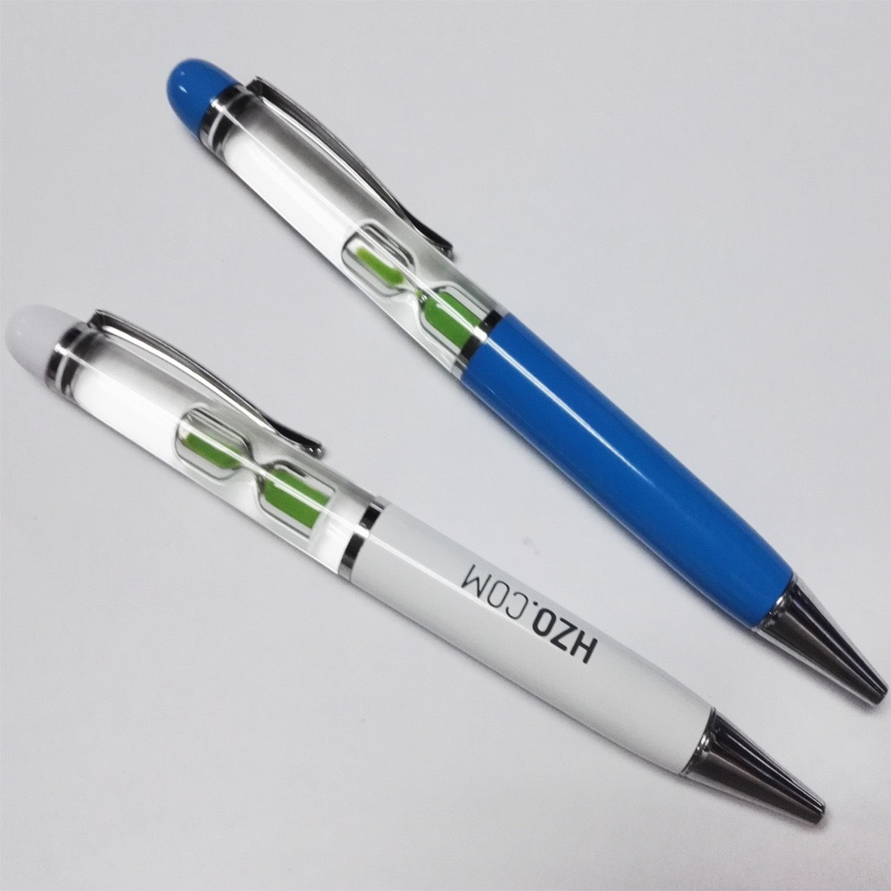New Design Magnetic Liquid Pen with Float Inside Custom 3D Floating Logo Water Metal Pen