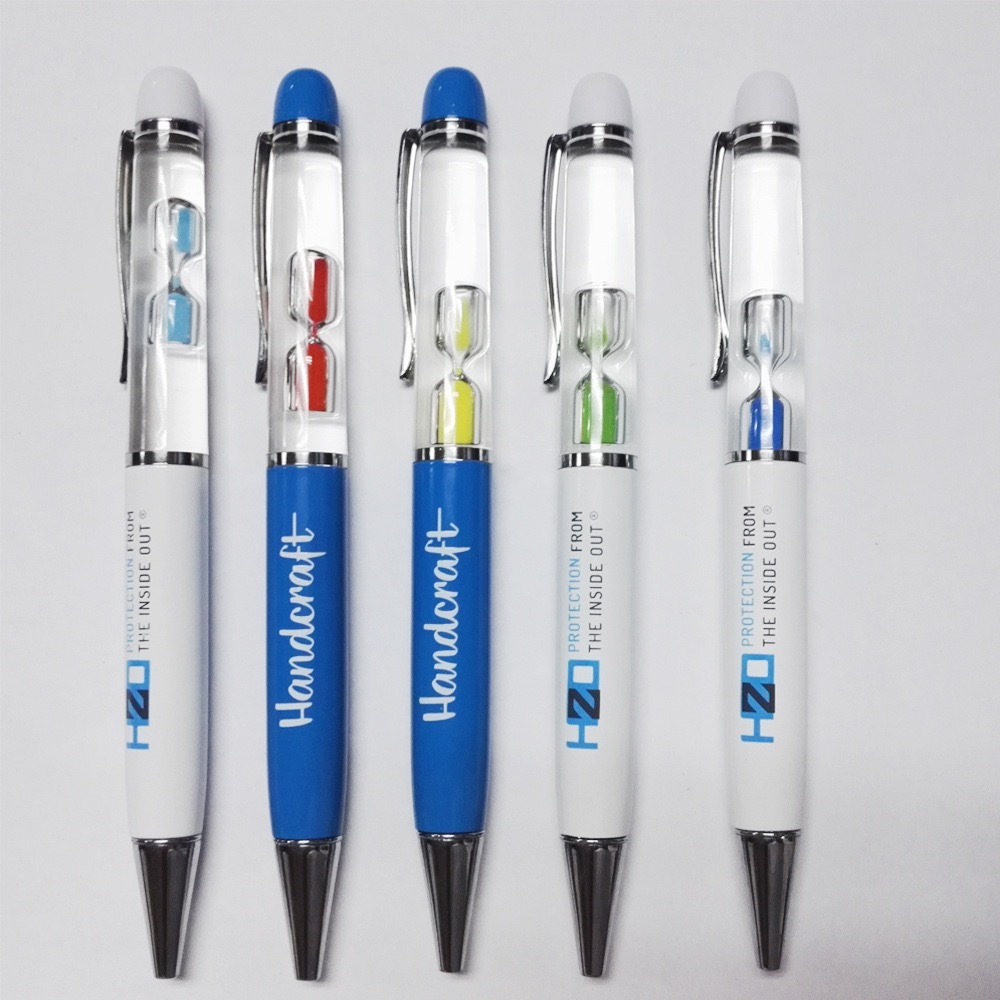 New Design Magnetic Liquid Pen with Float Inside Custom 3D Floating Logo Water Metal Pen