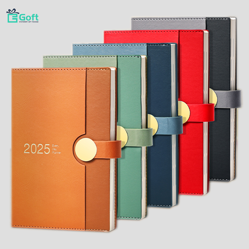 Personalised Nice Luxury A5 Waterproof Leather Journal Planner Notebook With Pen Holder