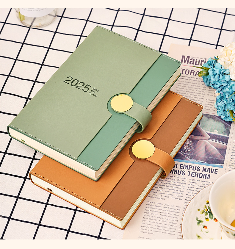 Personalised Nice Luxury A5 Waterproof Leather Journal Planner Notebook With Pen Holder