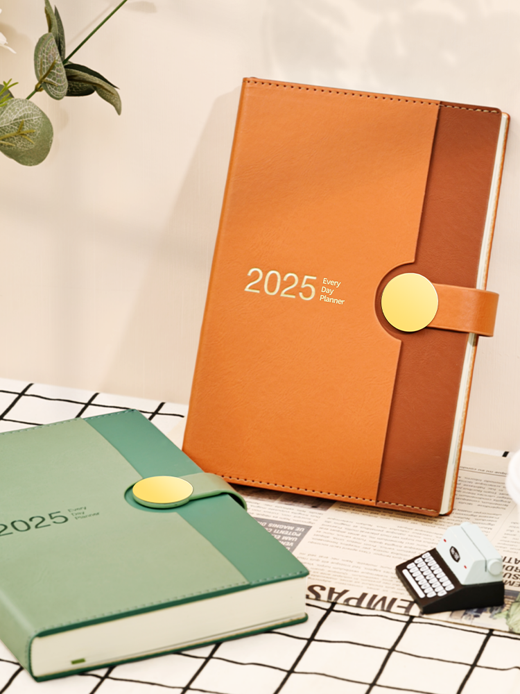 Personalised Nice Luxury A5 Waterproof Leather Journal Planner Notebook With Pen Holder