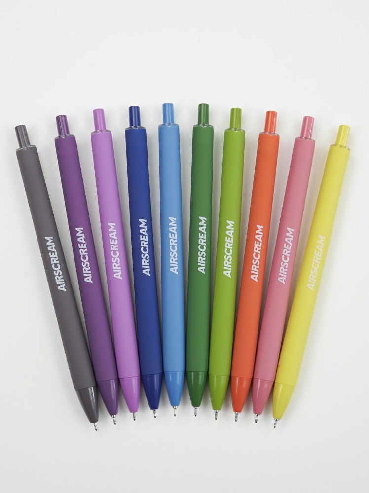 12 Colors Available Soft Rubber Touch Best Plastic Gel Pen with Smooth Writing Colored Gel Ink Refill