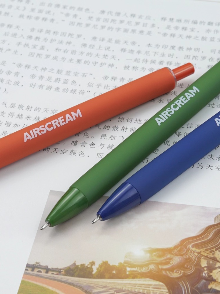 12 Colors Available Soft Rubber Touch Best Plastic Gel Pen with Smooth Writing Colored Gel Ink Refill