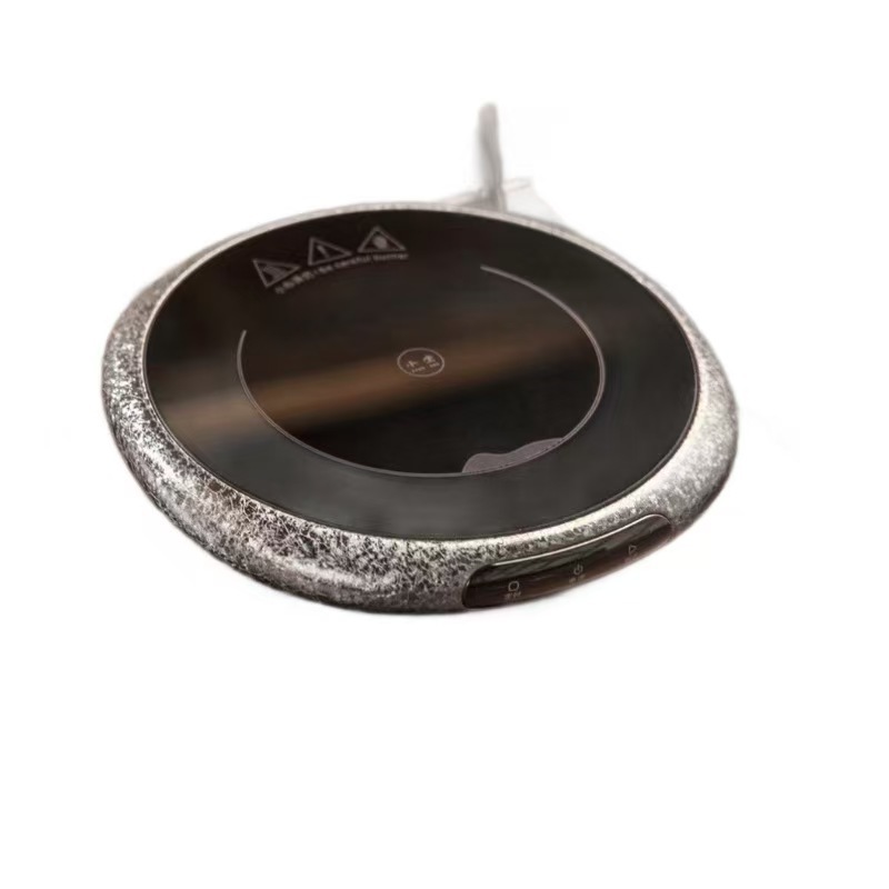 Silver electric stove + tea glass pot set