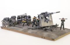 德軍88公厘高射砲，Flak 36型基座配Flak 36型分段式砲管