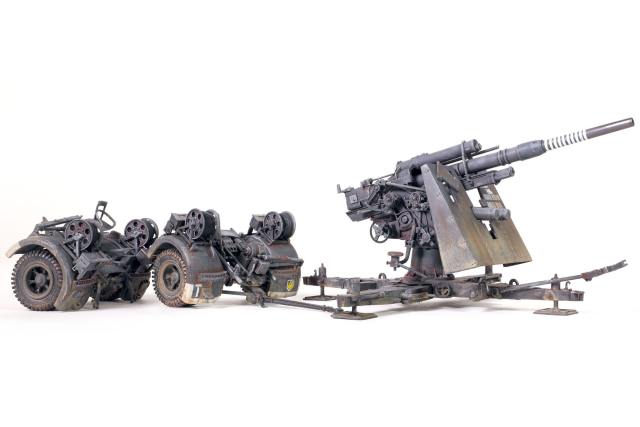 德军88毫米高射炮，Flak 36型基座配Flak 36型分段式炮管