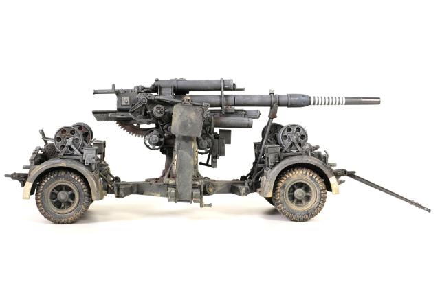 德军88毫米高射炮，Flak 36型基座配Flak 36型分段式炮管