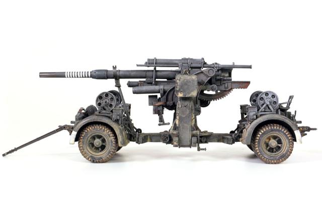 德军88毫米高射炮，Flak 36型基座配Flak 36型分段式炮管