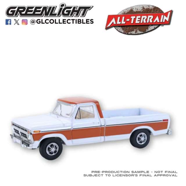 1:64 All-Terrain Series 17 35310-D - 1977 Ford F150 Ranger XLT - Orange &amp; White