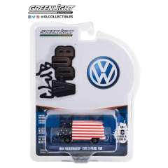 1:64 Club Vee-Dub Series 15 - 1964 Volkswagen Type 2 Panel Van - American Flag Solid Pack