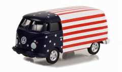 1:64 Club Vee-Dub Series 15 - 1964 Volkswagen Type 2 Panel Van - American Flag Solid Pack