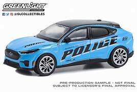 1:64 2022 Ford Mustang Mach-E Police GT Performance Edition - All-Electric Pilot Program Pilot Vehicle (Hobby Exclusive)