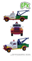 1:64 Garbage Pale Kids  54120-C Garbage Pale Kids Series 8 - 1945 Dodge Power Wagon Wrecker - Wrecking Bill Solid Pack