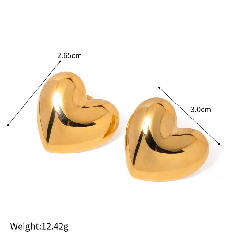 Heart Stud Earrings