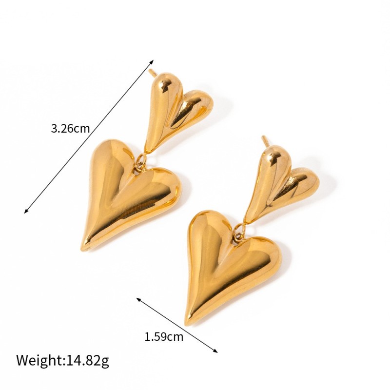 Double Heart Earrings