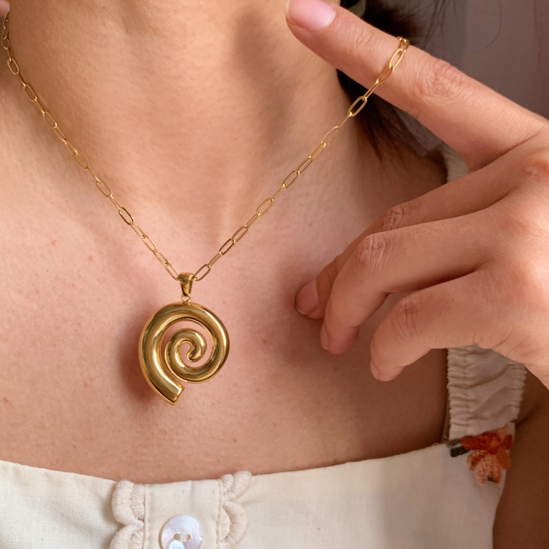 Spiral Pendant Necklace