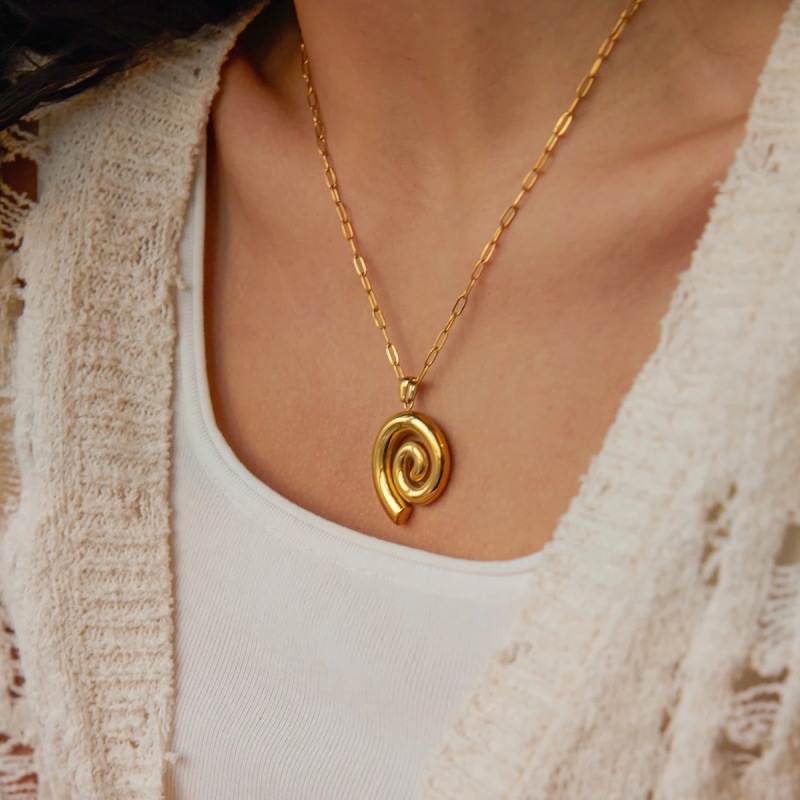 Spiral Pendant Necklace