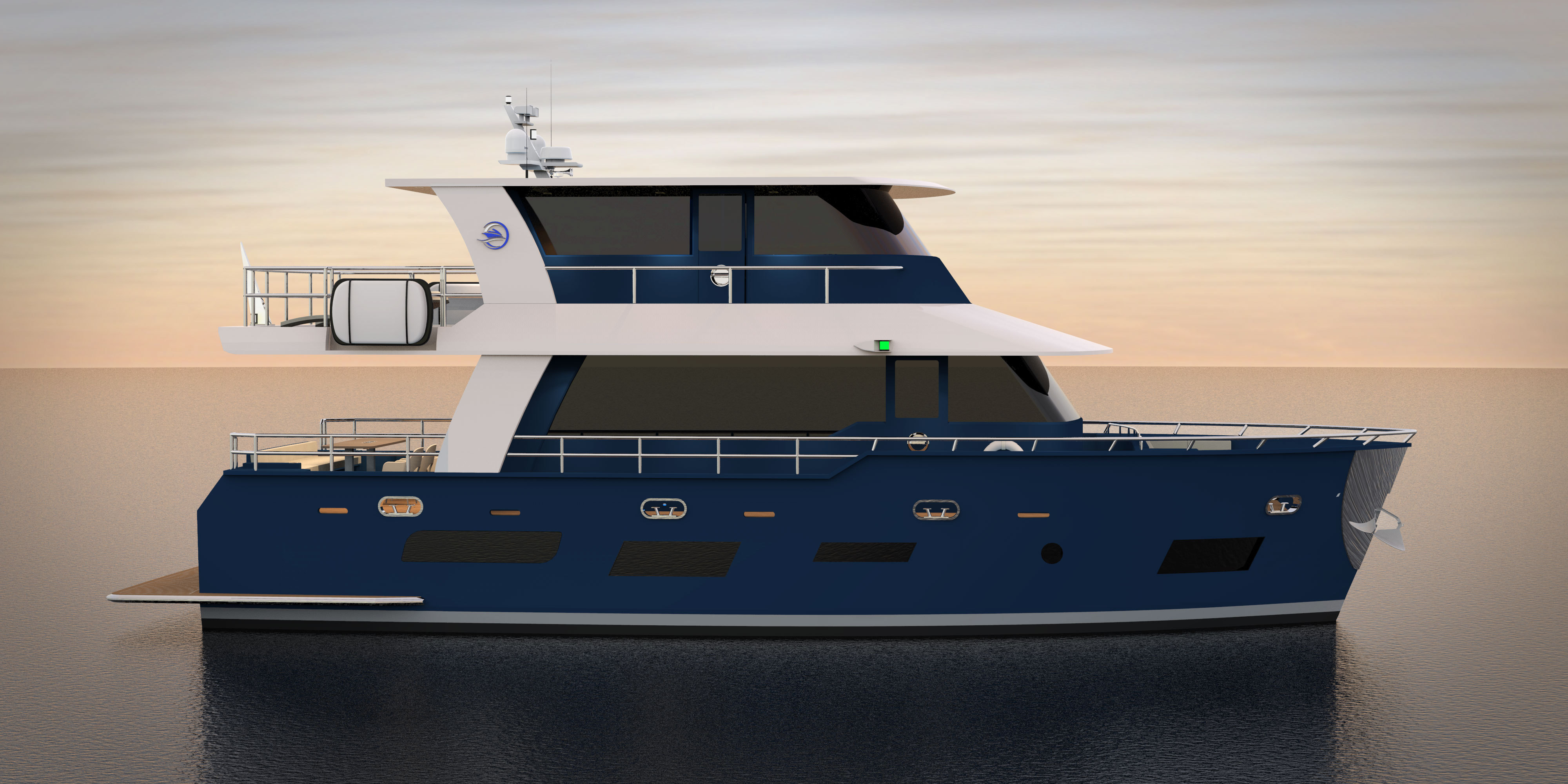 The Vintage 5505 Raised Pilothouse combines the style of the Sedan, with Increased interior Volume!