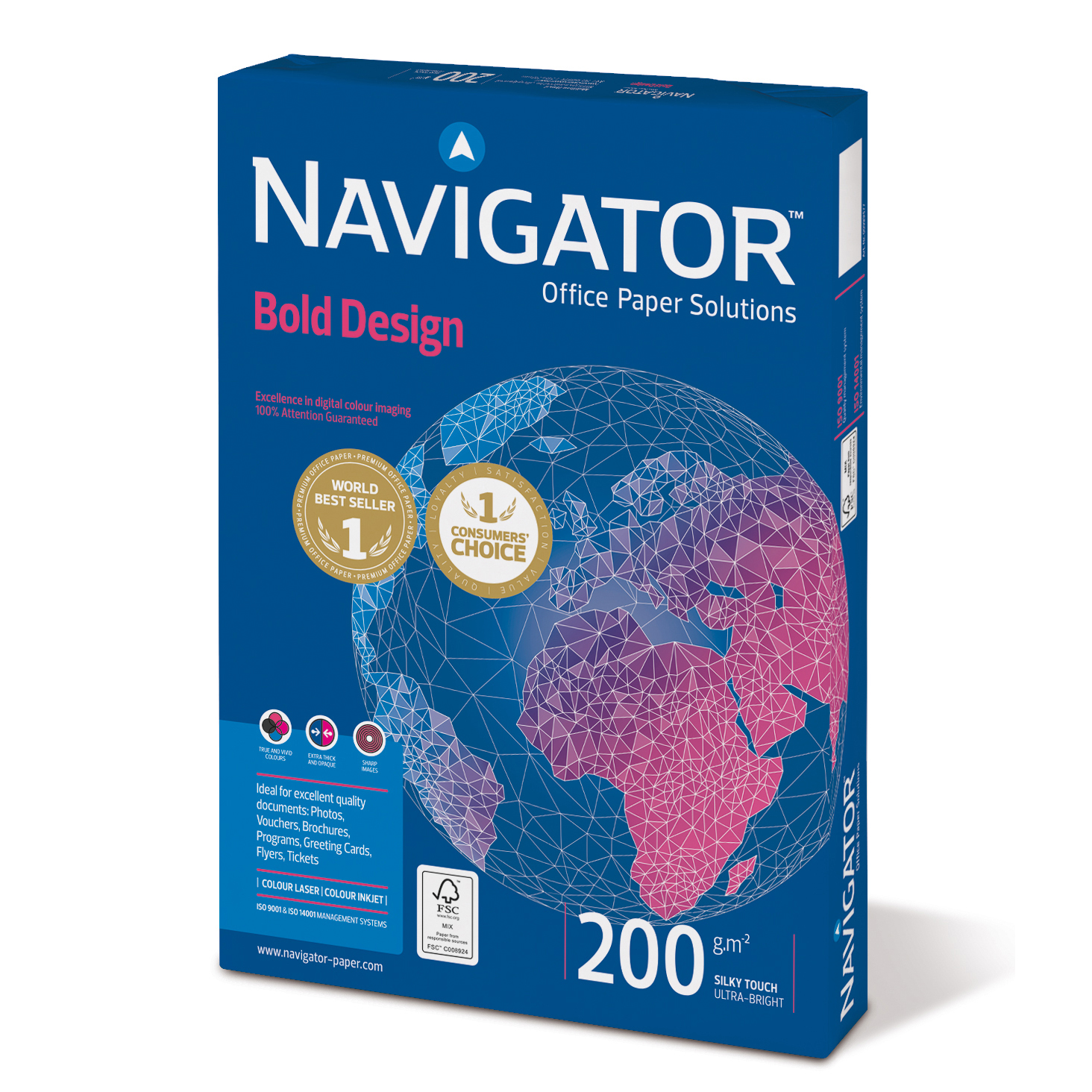 Navigator領航者葡萄牙進口A4優質特厚辦公影印紙200g