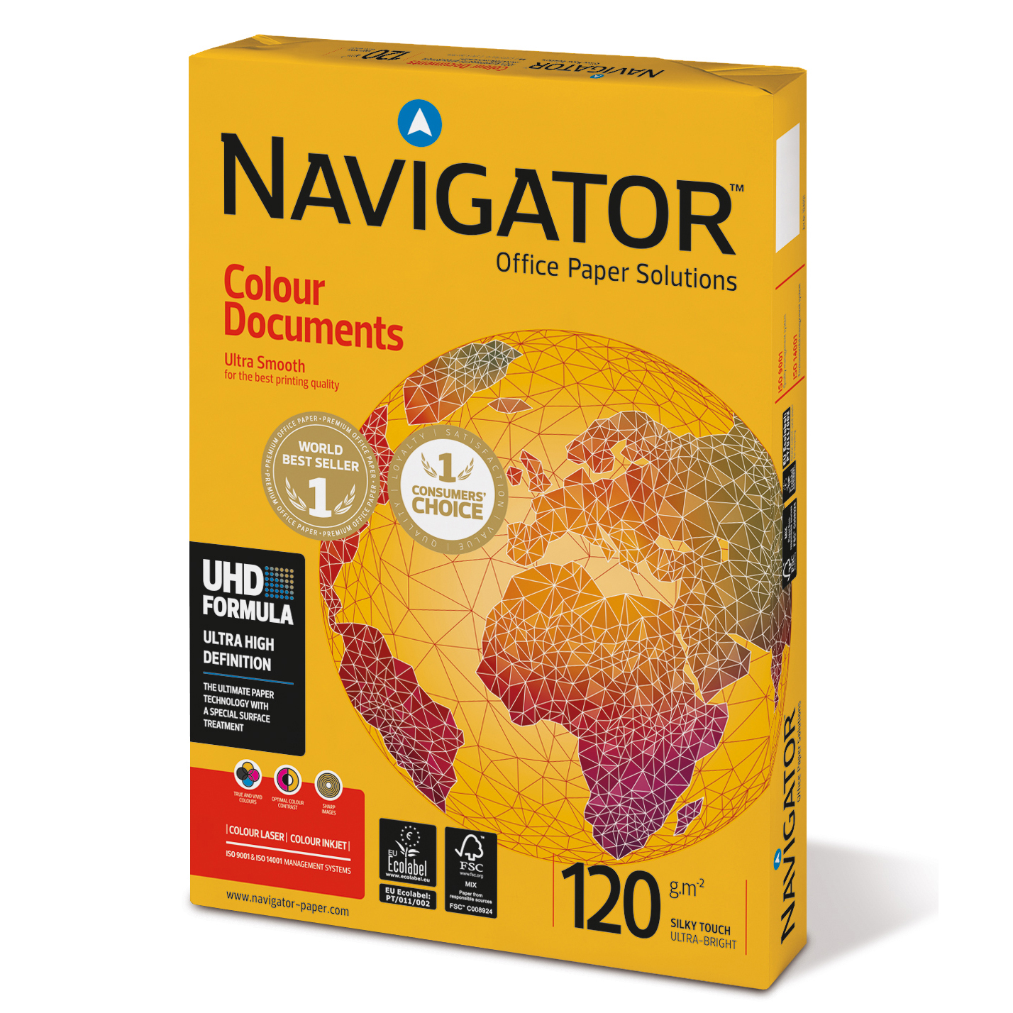 Navigator領航者葡萄牙進口A3/A4辦公影印紙120g