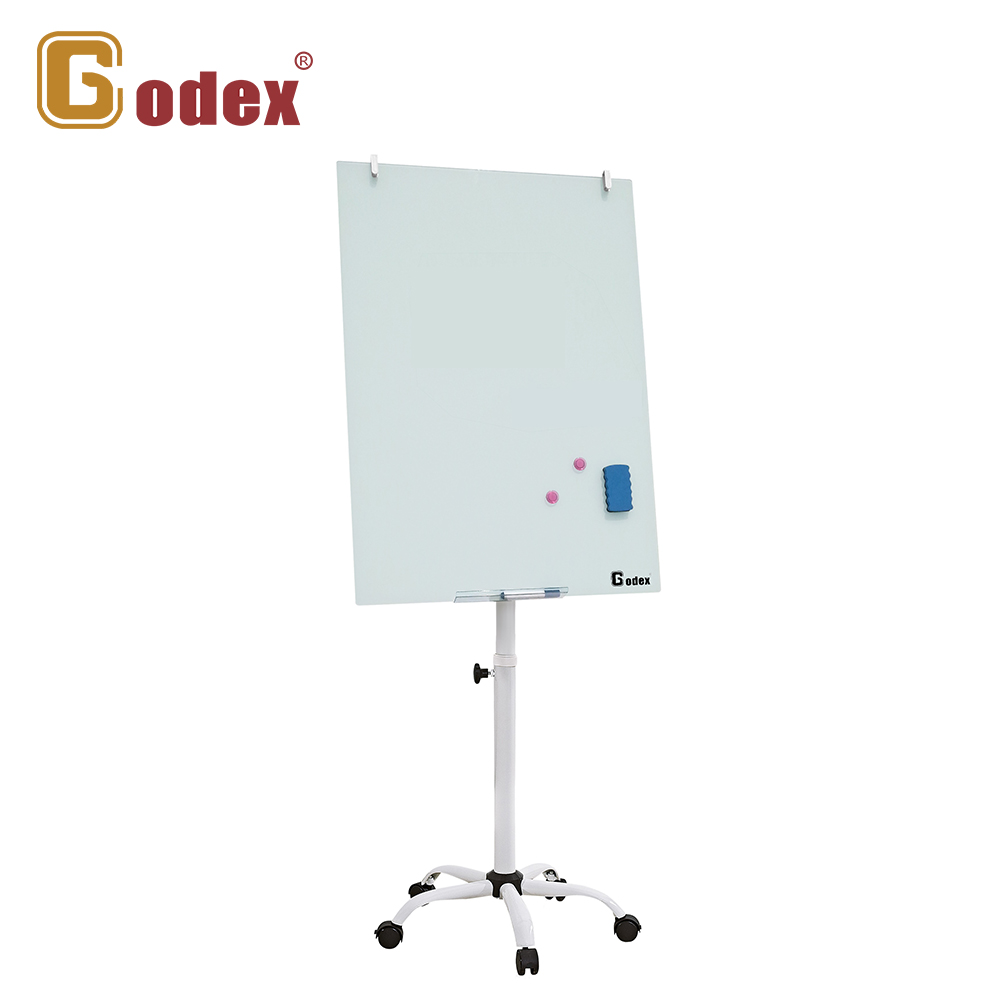 Godex磁性鋼化玻璃掛紙白板