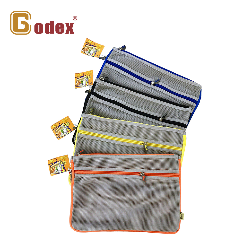 Godex雙拉鏈文件網袋 (有風琴)