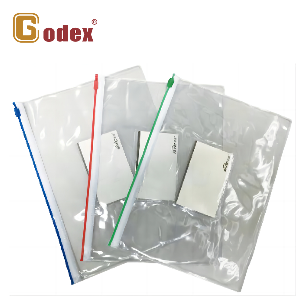 Godex透明拉鏈文件袋 (附咭片位)
