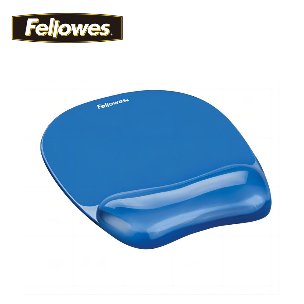 Fellowes 冰藍水晶啫喱手腕軟墊連滑鼠墊