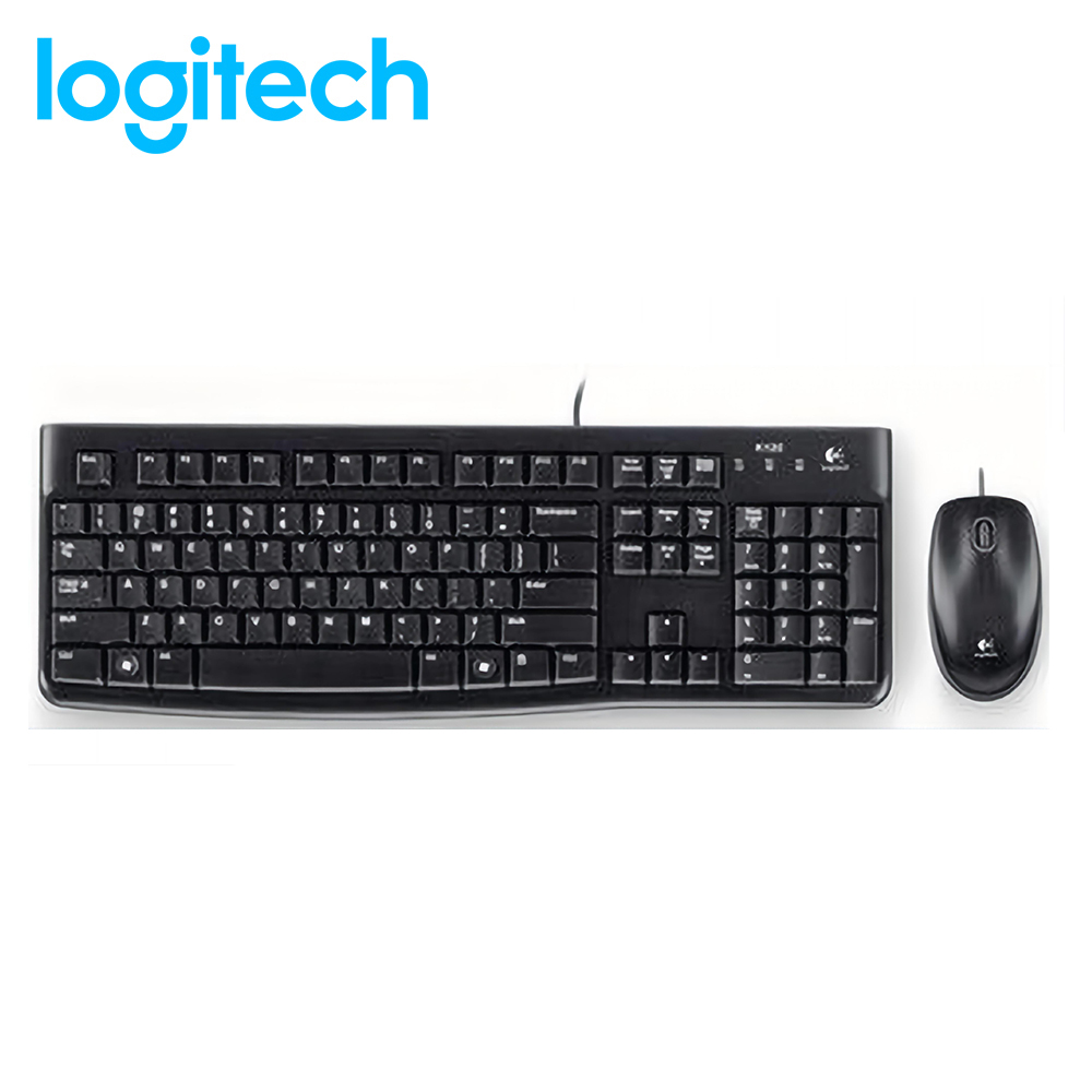 Logitech 羅技有線滑鼠 + 鍵盤套裝 MK120+MK170
