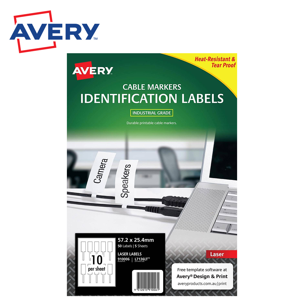 Avery 電線標籤貼