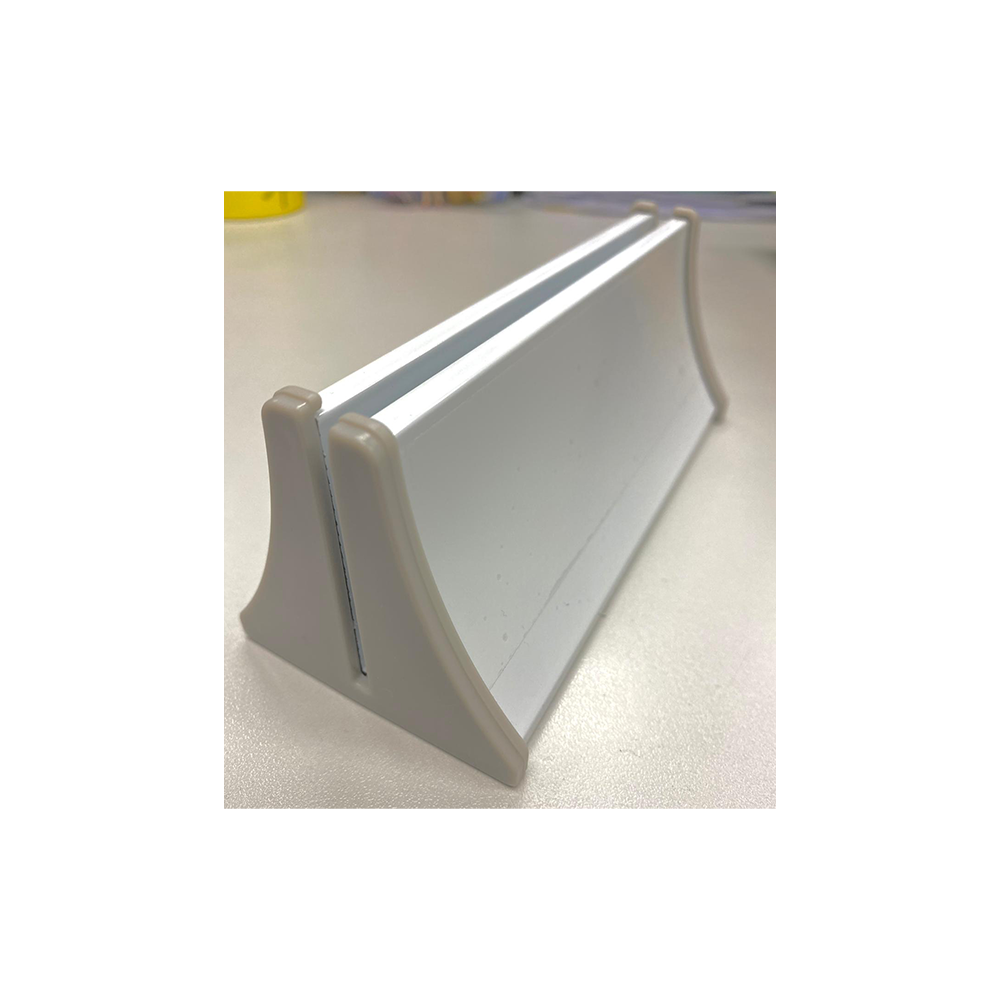 Plastic White Stand for Sneeze Guard 白色三角橫向腳座
