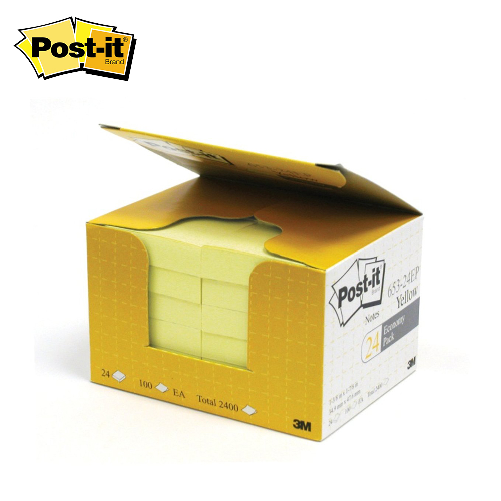 Post-it 報事貼黃色經濟裝便條紙