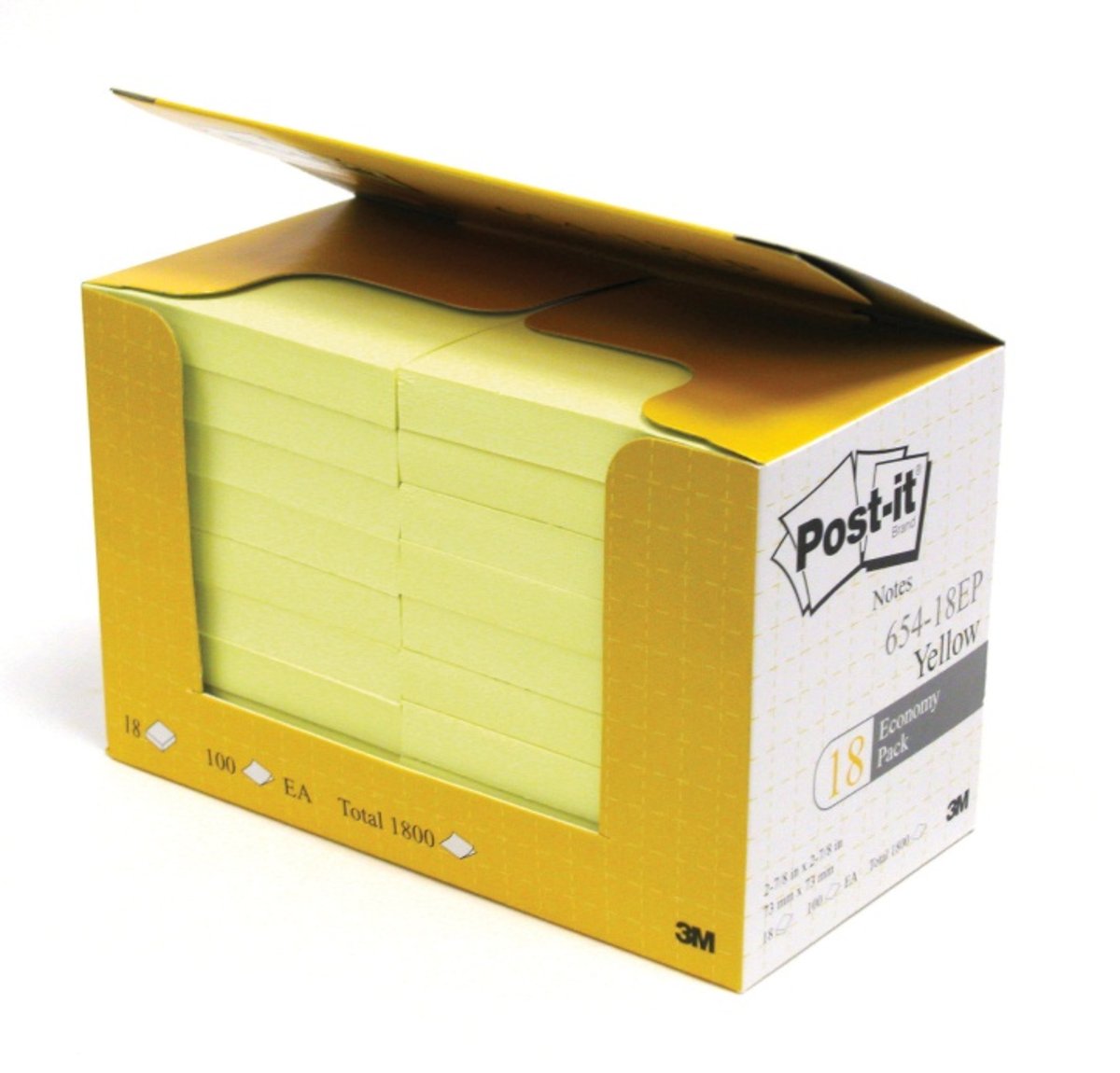 Post-it 報事貼黃色經濟裝便條紙
