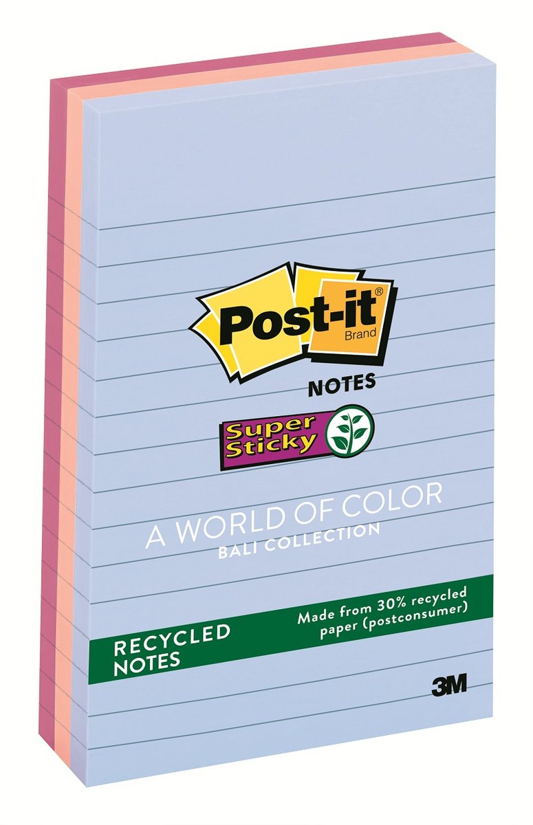 Post-it 報事貼 超強黏貼再生便條紙
