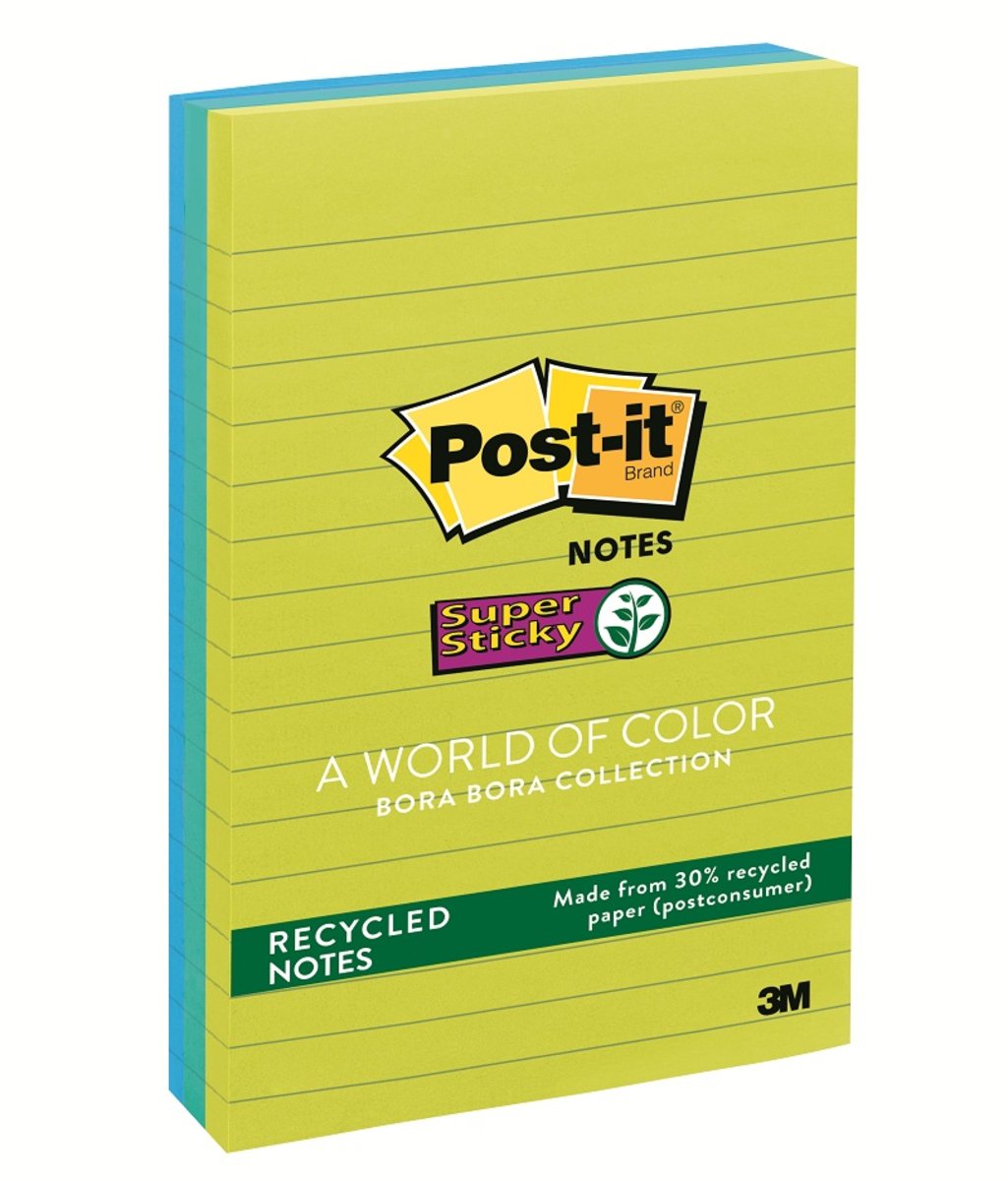 Post-it 報事貼 超強黏貼再生便條紙