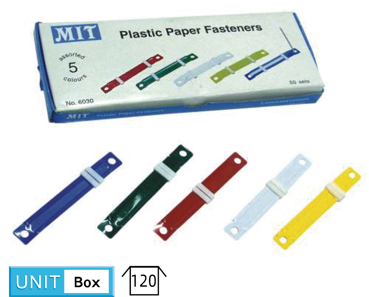 Plastic Paper Fastener 膠質快勞夾