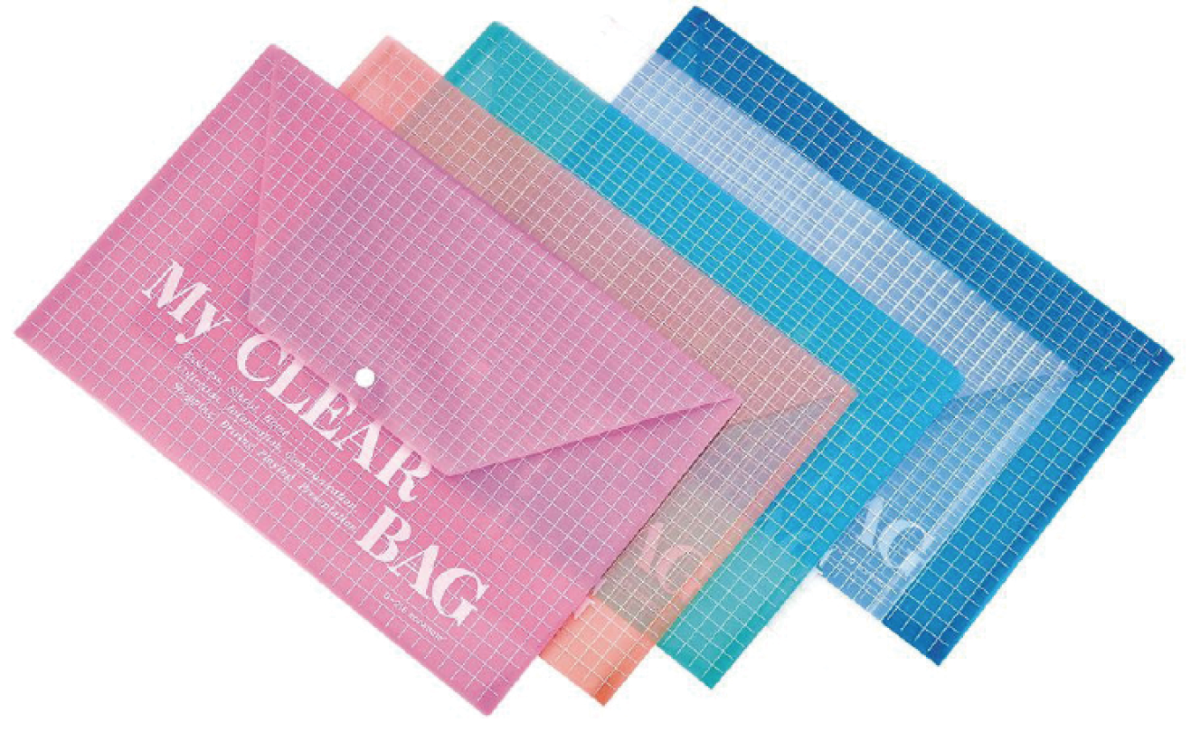 Document Bag with Button 鈕扣膠文件袋