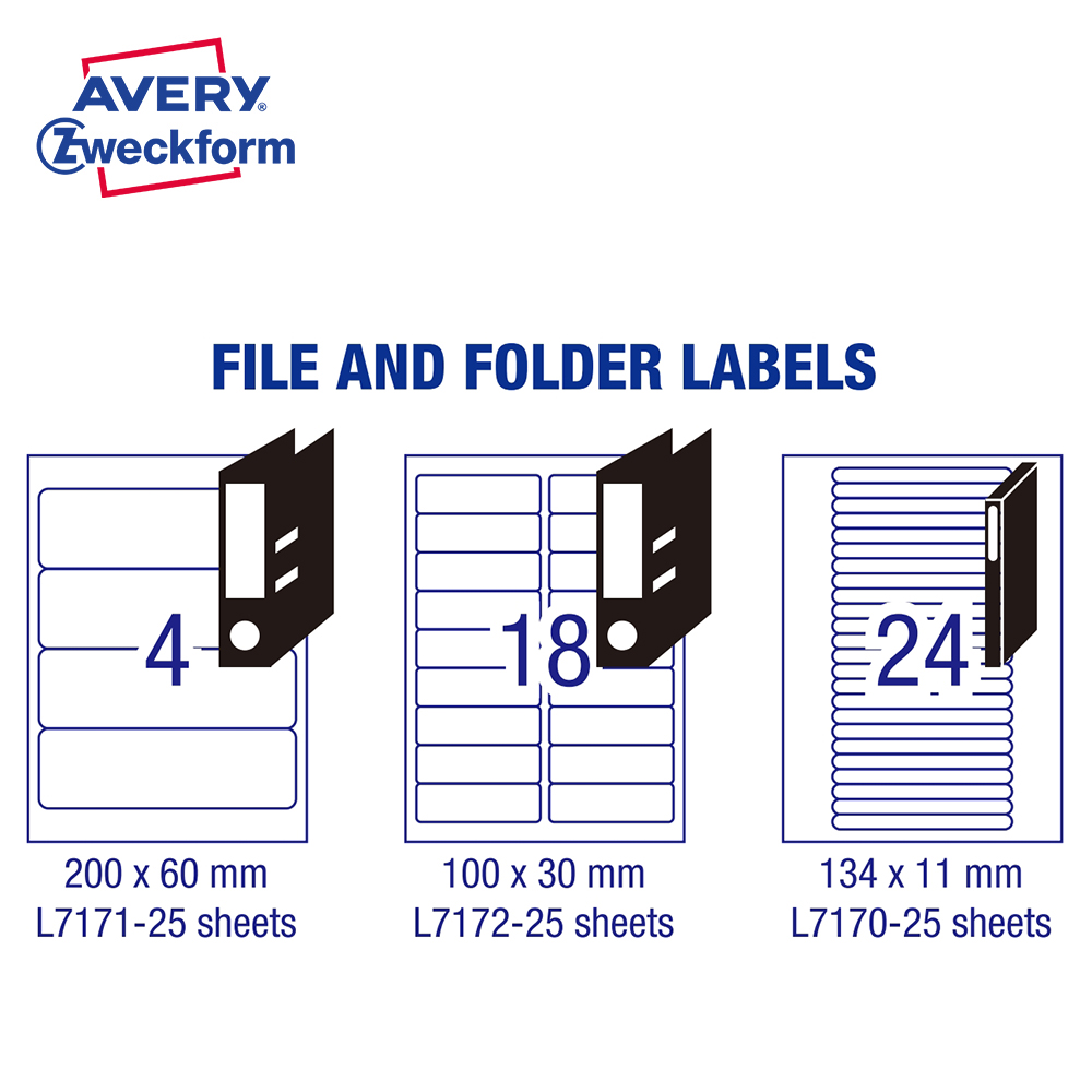 Avery 艾利文件夾標籤