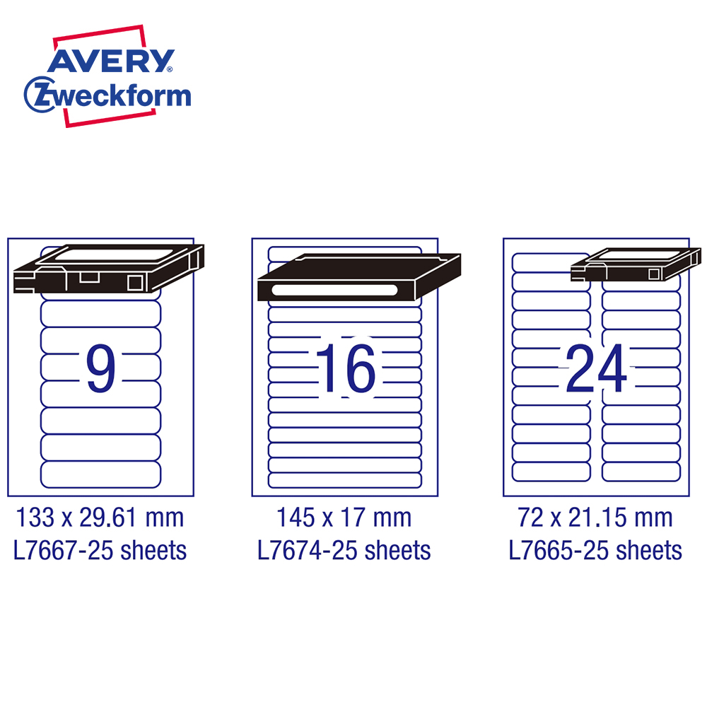 Avery 艾利文件夾標籤