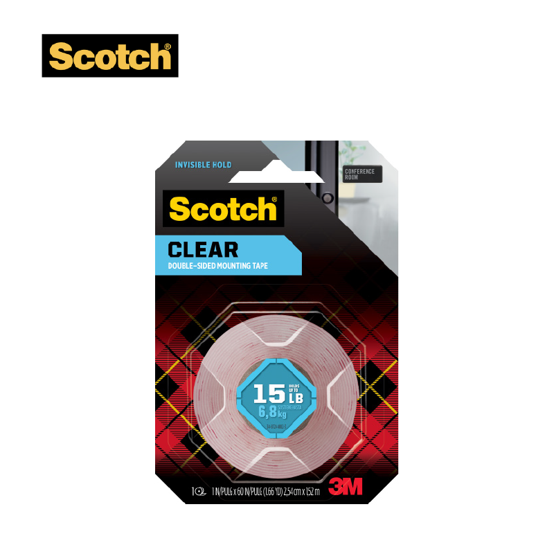 Scotch  410S Clear Mounting Tape 思高牌超強力雙面透明膠貼