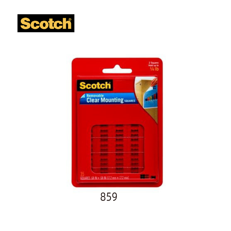 Scotch  Clear Removable Mounting Squares 思高牌可移除雙面方塊黏貼
