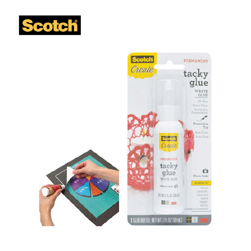 Scotch Quickdry Tacky Glue 思高牌快乾白膠漿