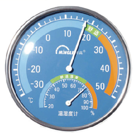 Thermomter/Hygrometer - Metal 溫度/濕度計