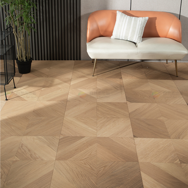 Square Wood Parquet - Frame Chevron - ZRY-5985